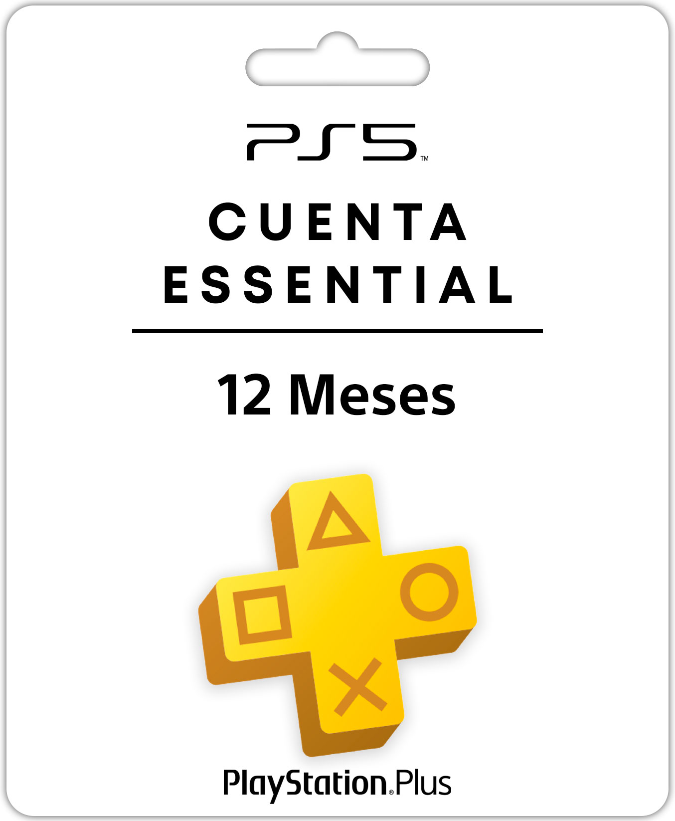 Carátula de PS Plus Essential 12 Meses para PS4 y PS5