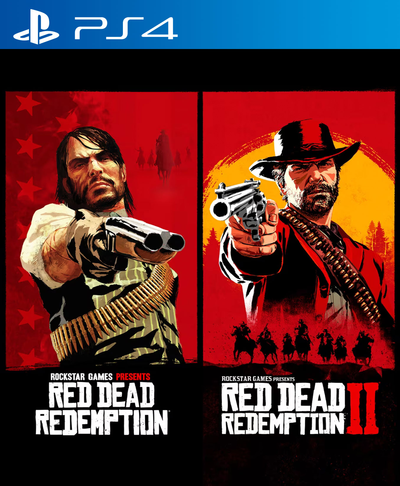 Carátula de Red Dead Redemption (PS4 & PS5) & Red Dead Redemption 2 (PS4) Bundle para PS4 y PS5